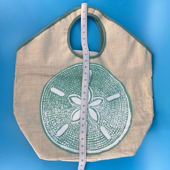 Mudpie sand dollar jute beach bag tote - Picture 6 of 6